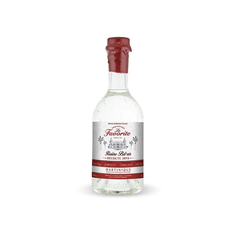 Rhum Agricole La Favorite Blanc 2019 - Rivière Bel Air, 53% Vol, 70cl, Neuf En Boîte