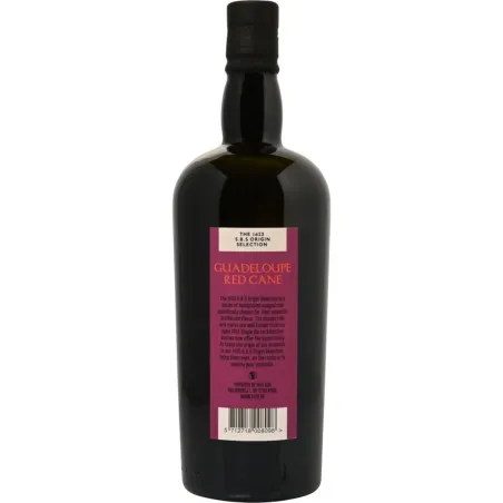 Bouteille dos du rhum blanc SBS Origin Guadeloupe Red Cane avec description