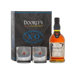 Coffret rhum Doorly’s XO + 2 verres