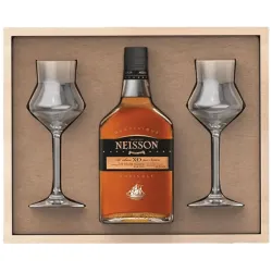 Coffret rhum Neisson XO + 2 verres et plateau