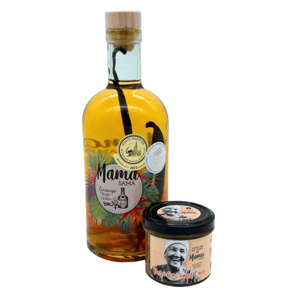 Bouteille Mama Sama Trilogie Vanille & Terrine Caramel Coco