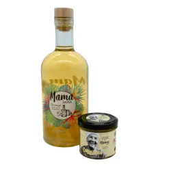 bouteille de Sama Citron Vert Gingembre & Terrine Curry Coco