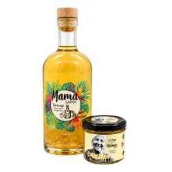bouteille de Sama Citron Vert Gingembre & Terrine Curry Coco